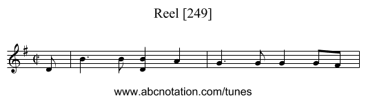 Reel [249] - staff notation
