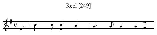 Reel [249] - staff notation
