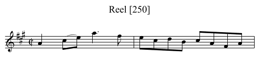 Reel [250] - staff notation