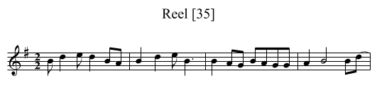 Reel [35] - staff notation