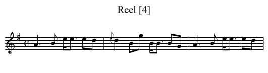 Reel [4] - staff notation