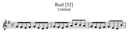 Reel [52] - staff notation