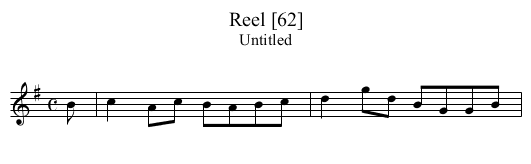 Reel [62] - staff notation