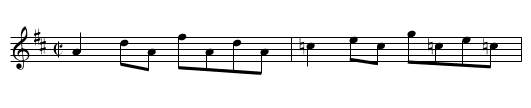 Reel a Michel - staff notation