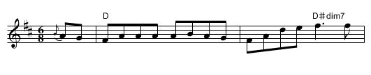 reel &agrave; P&eacute;p&eacute; - staff notation