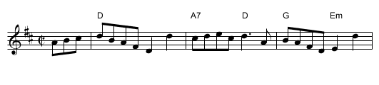 Reel &agrave; Ti-Jean - staff notation