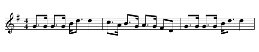 Reel, A  - staff notation
