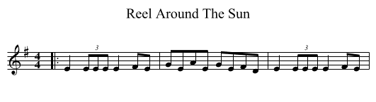 Reel Around The Sun - staff notation