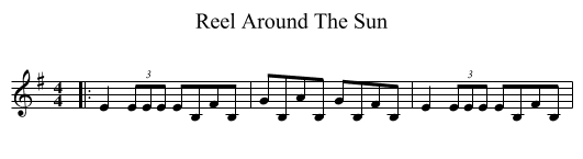 Reel Around The Sun - staff notation