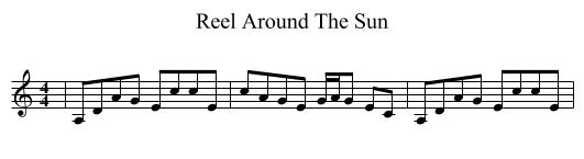 Reel Around The Sun - staff notation
