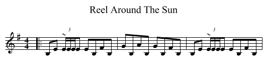 Reel Around The Sun - staff notation