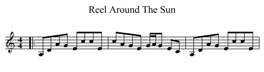 Reel Around The Sun - staff notation