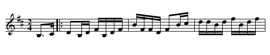Reel B&eacute;atrice - staff notation
