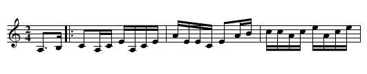 Reel Béatrice - staff notation