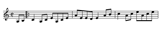 Reel Beatrice - staff notation