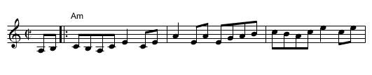 Reel B&Egrave;atrice - staff notation
