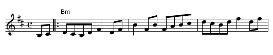 Reel B&Egrave;atrice - staff notation
