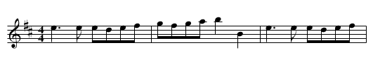 reel de Bergerville - staff notation