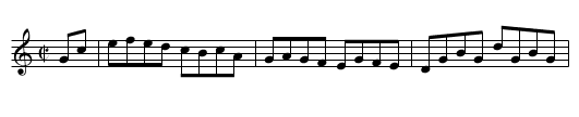 Reel de Capland - staff notation