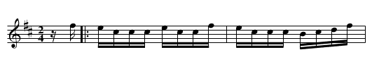 Reel de Chicoutimi - staff notation