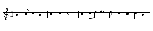 reel de la Casa - staff notation