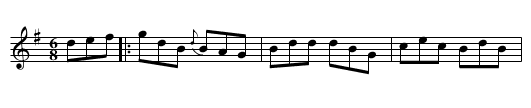 Reel de la débauche - staff notation