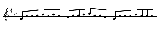 Reel de la Guénille - staff notation