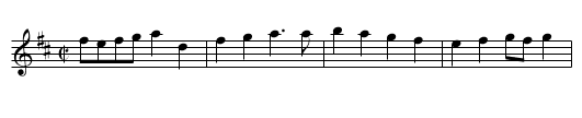 Reel de la sauterelle - staff notation