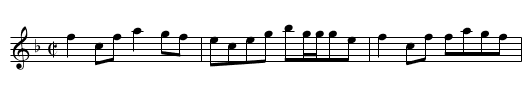 Reel de la tuque bleue - staff notation