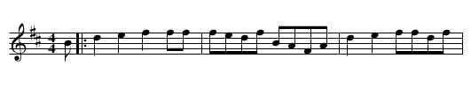 Reel de l'amiti&eacute; - staff notation