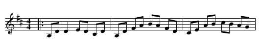 Reel de l'Aveugle - staff notation