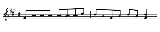 Reel de l’enfant martyre - staff notation