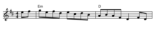 Reel de Mattawa - staff notation