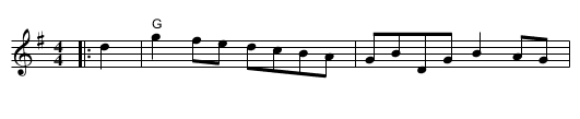 Reel de Montreal - staff notation