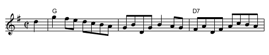 reel de Montr&eacute;al - staff notation
