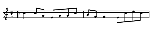 Reel de Napoléon [1] - staff notation