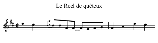 Reel de quêteux, Le - staff notation