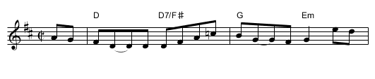 Reel de R&eacute;mi - staff notation