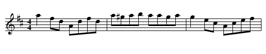 Reel de Saint Sim&eacute;on - staff notation