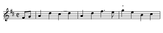 Reel de Varennes - staff notation