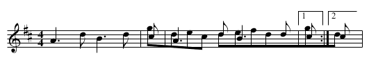 reel de Vieux moulin - staff notation