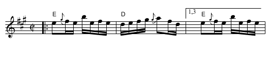 reel des Colons - staff notation