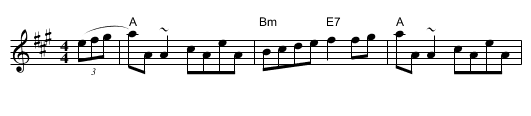 reel des &Eacute;boulements   #3 - staff notation