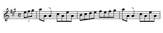Reel des &Eacute;boulements - staff notation