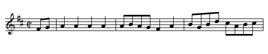 Reel des forêts - staff notation
