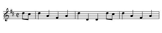 Reel des montagnes [2] - staff notation
