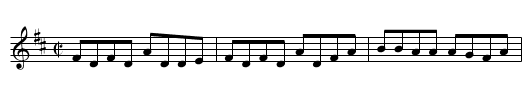 Reel des noces d'or - staff notation