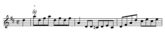 Reel des trois mousquetaires - staff notation