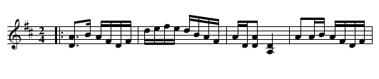 reel des Vieux - staff notation