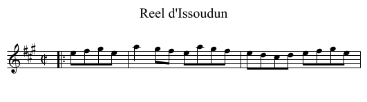 Reel d'Issoudun - staff notation